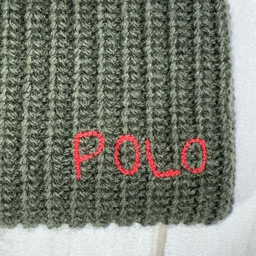 PRL Expedition Forestry Patch Beanie Skully Toque Hat Polo Ralph Lauren - Picture 7 of 11